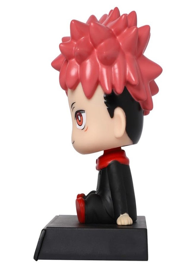 omuda Super Hero Action Figure Limited Edition Bobblehead with Mobile Holder for Car Dashboard, Office Desk & Study Table (BH-ItadoriYuji) - Image 3